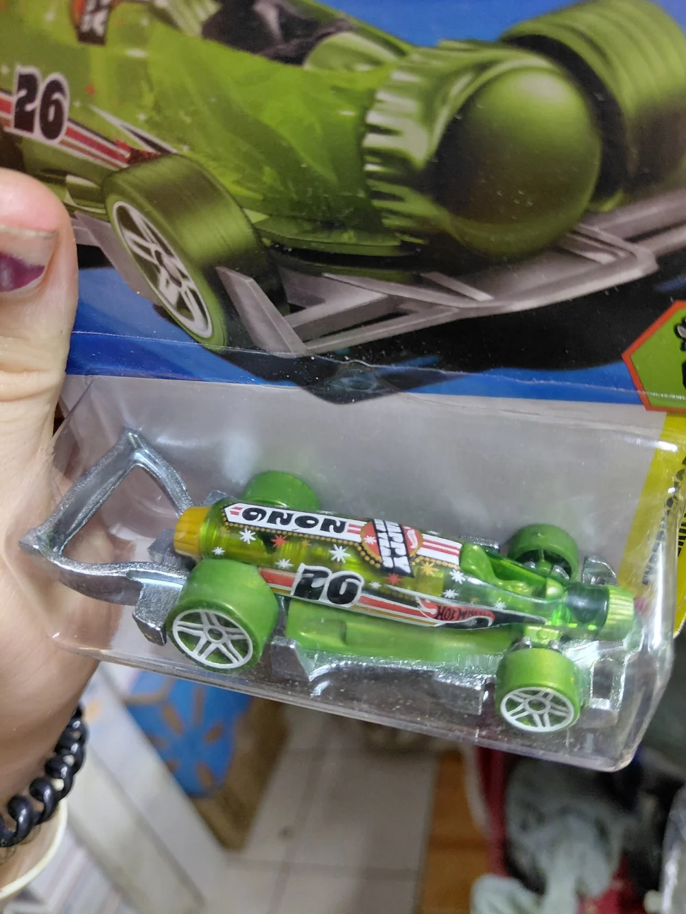 The 2026 Hot Wheels Carbonator in transparent green is part of the HW Experimoto